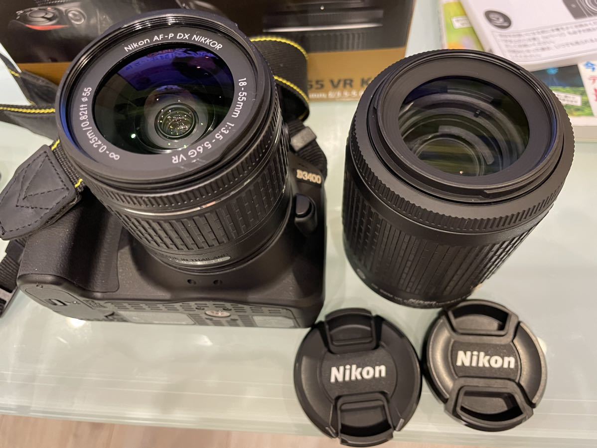専用販売中 DX VR Nikon AF-S 18-55mm NIKKOR D3400 55-200mm f⁄4-5.6G