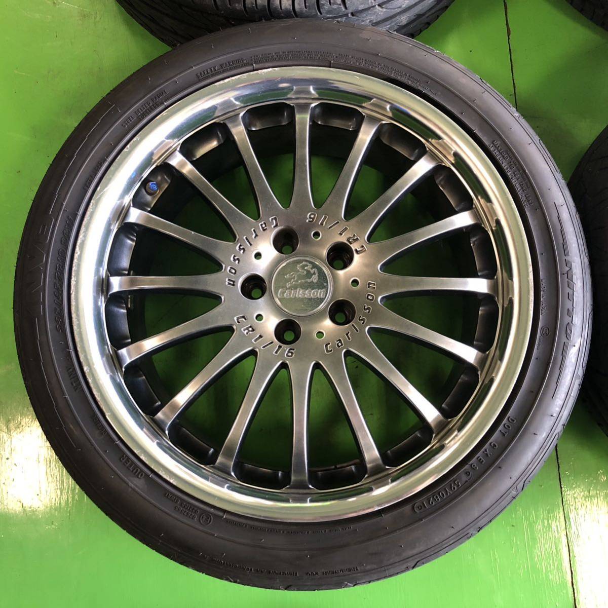 NT027 中古 CARLSSON CR1/16 RS カールソン ホイール 19×8J +40 19×9J