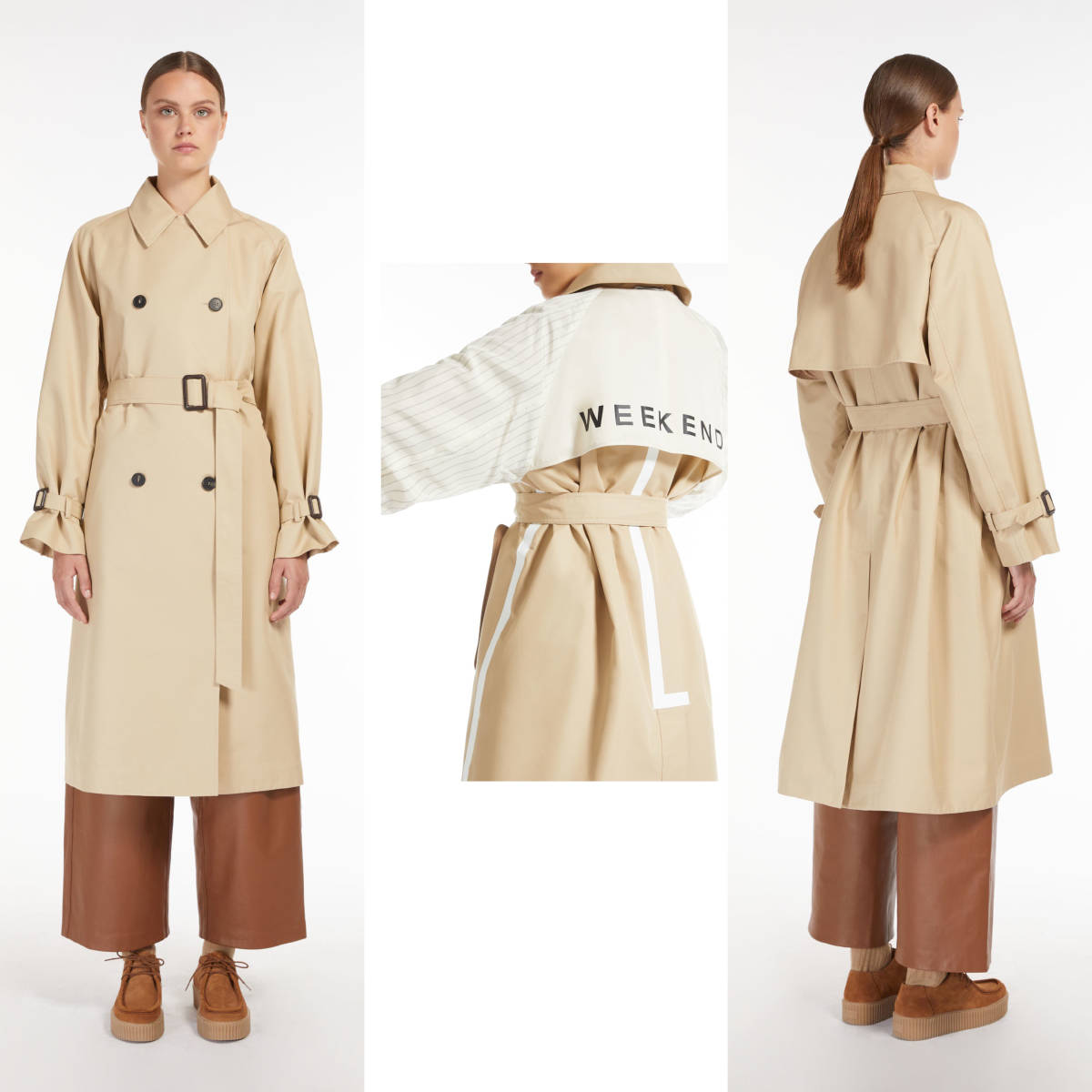 送料無料! Weekend MaxMara マックスマーラ 36S Gabardine