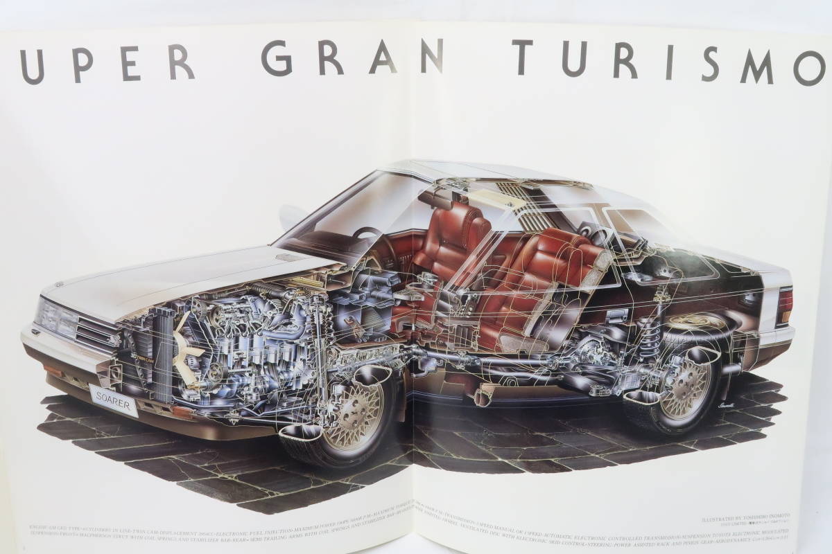 旧車カタログ 1985年1月 初代ソアラ TOYOTA SOARER トヨタ 29.5×24.5cm