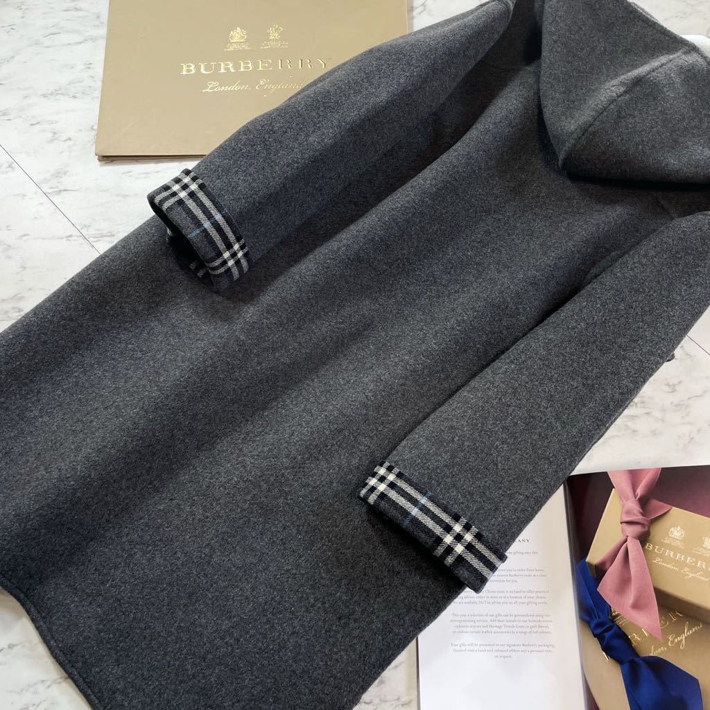 極美品BURBERRY LONDON ☆高級ダッフルコート☆カシミヤ仕様!!【ノバ