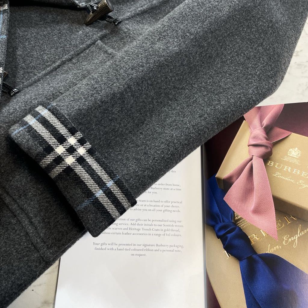 極美品BURBERRY LONDON ☆高級ダッフルコート☆カシミヤ仕様!!【ノバ