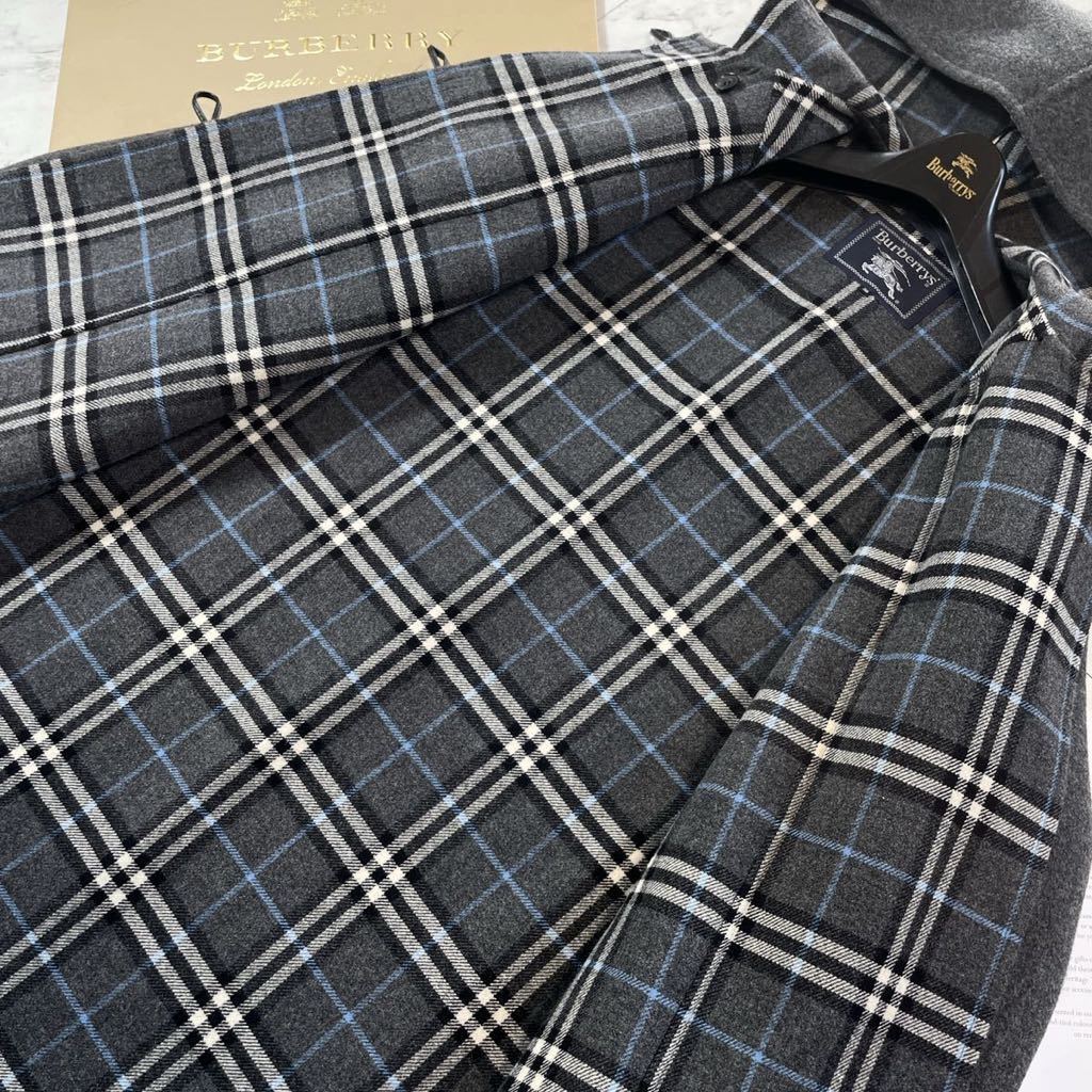 極美品BURBERRY LONDON ☆高級ダッフルコート☆カシミヤ仕様!!【ノバ
