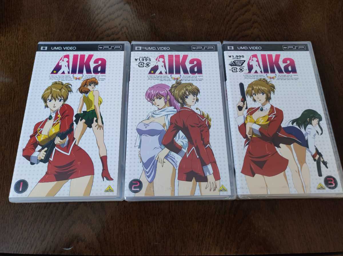 希少品 PSPソフト UMD VIDEO 『Aika』 全3巻セット(うち2個は新品未開封)♪ 
