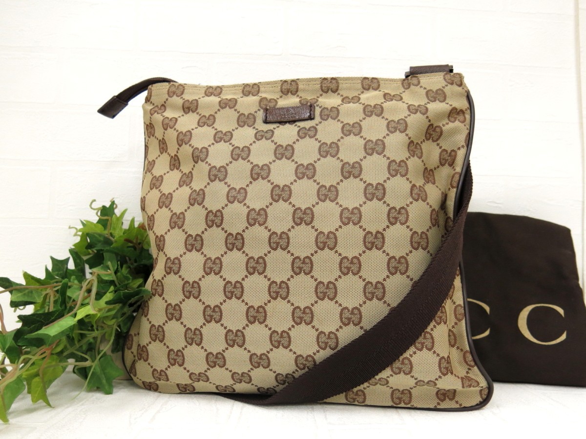 関税込み⁄GUCCIグッチ GGキャンバス ラージ クロスボディバッグ 関税込み⁄GUCCIグッチ GGキャンバス ラージ クロスボディバッグ