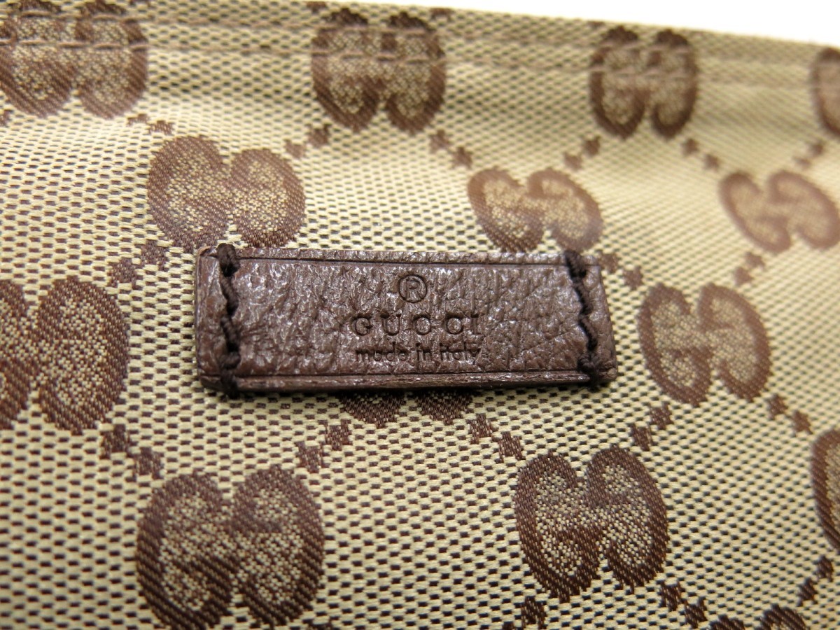 GUCCI グッチ◇GGキャンバス◇キャンバス カーフ レザー 本革 