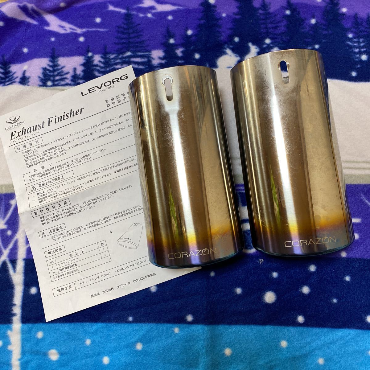 スバル レヴォーグ VMG/VM4（A型〜)STI-SPORT不可 CORAZON マフラー カッター コラゾン エキゾーストフィニッシャー