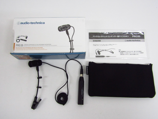 audio-technica オーディオテクニカ PRO35 楽器用コンデンサーマイク 中古◆G3830