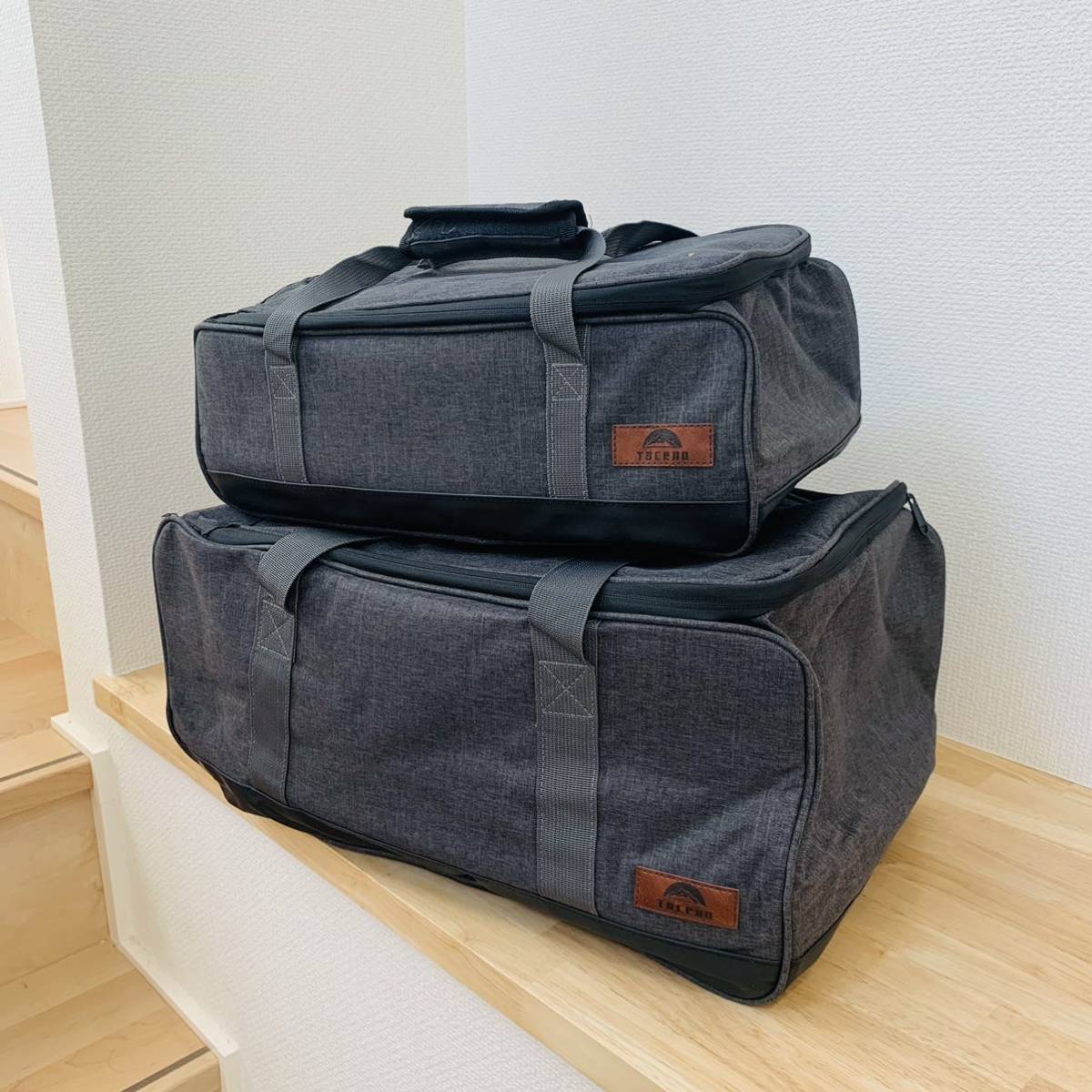 キャンプ用 高品質 大容量收納バック　2点セット　厚くして衝突を防ぐ　アウトドア　野外登山