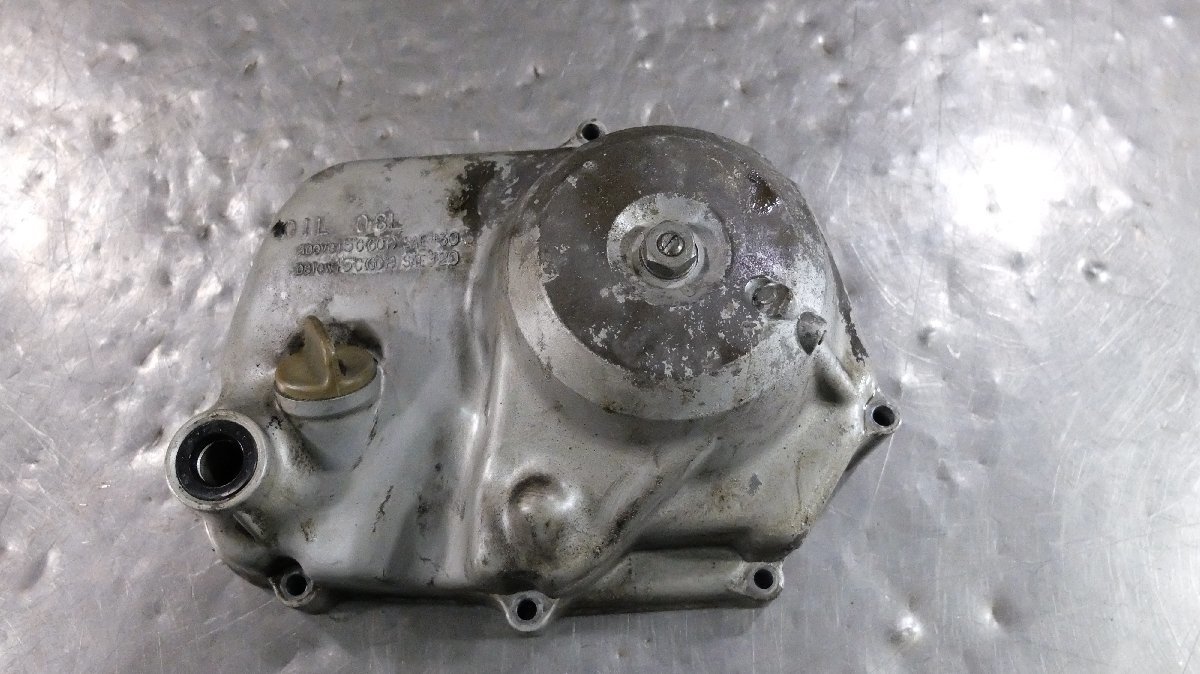 2) 始動 初期型 シャリー50 緑 CF50E-2262***エンジン/ クラッチカバー 浮き文字【80】