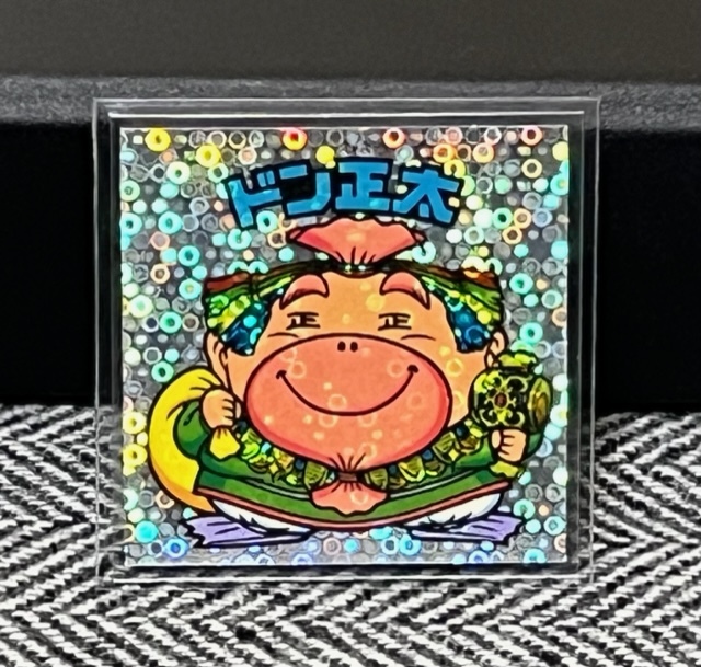上美品 旧ビックリマン 1弾 スーパーゼウス 薄黄 ヘッド シール 【公式