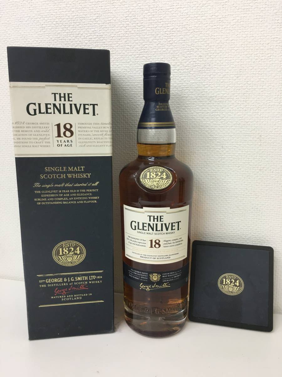 70.☆未開栓☆ ザ グレンリベット 18年 4本セット The Glenlivet 18YEARS