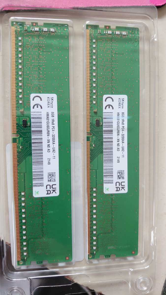 ★SKhynix★DDR4★1R×8★8GB×2個★PC4-3200AA-UA2-11★