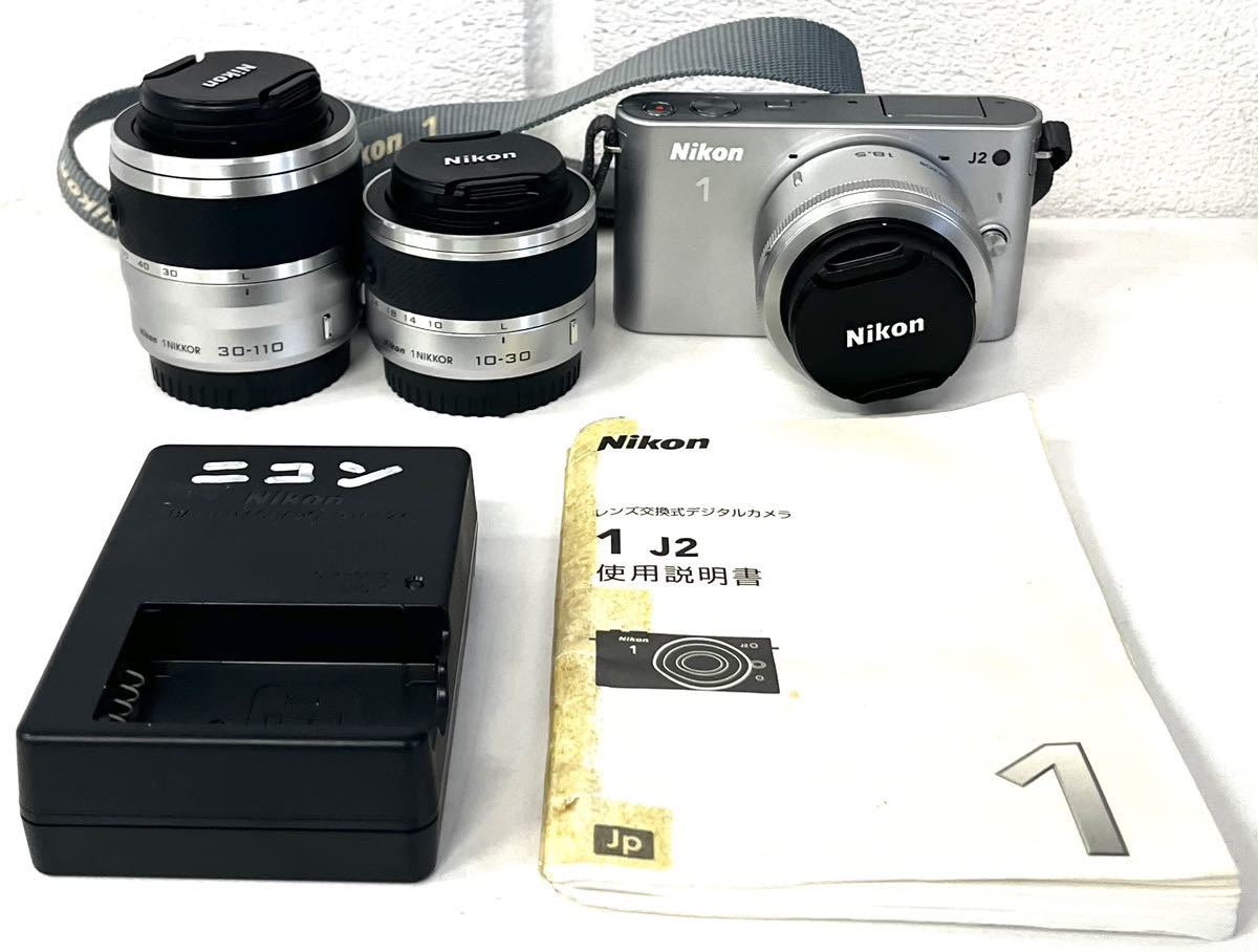 ☆ Nikon ニコン1 J2 1 NIKKOR 18.5 10-30mm 30-110mm 1:3.5-5.6 VR