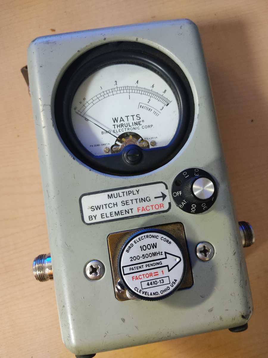 通過型電力計 BIRD MODEL 4410A (ジャンク) 100-250MHz, 200-500MHz