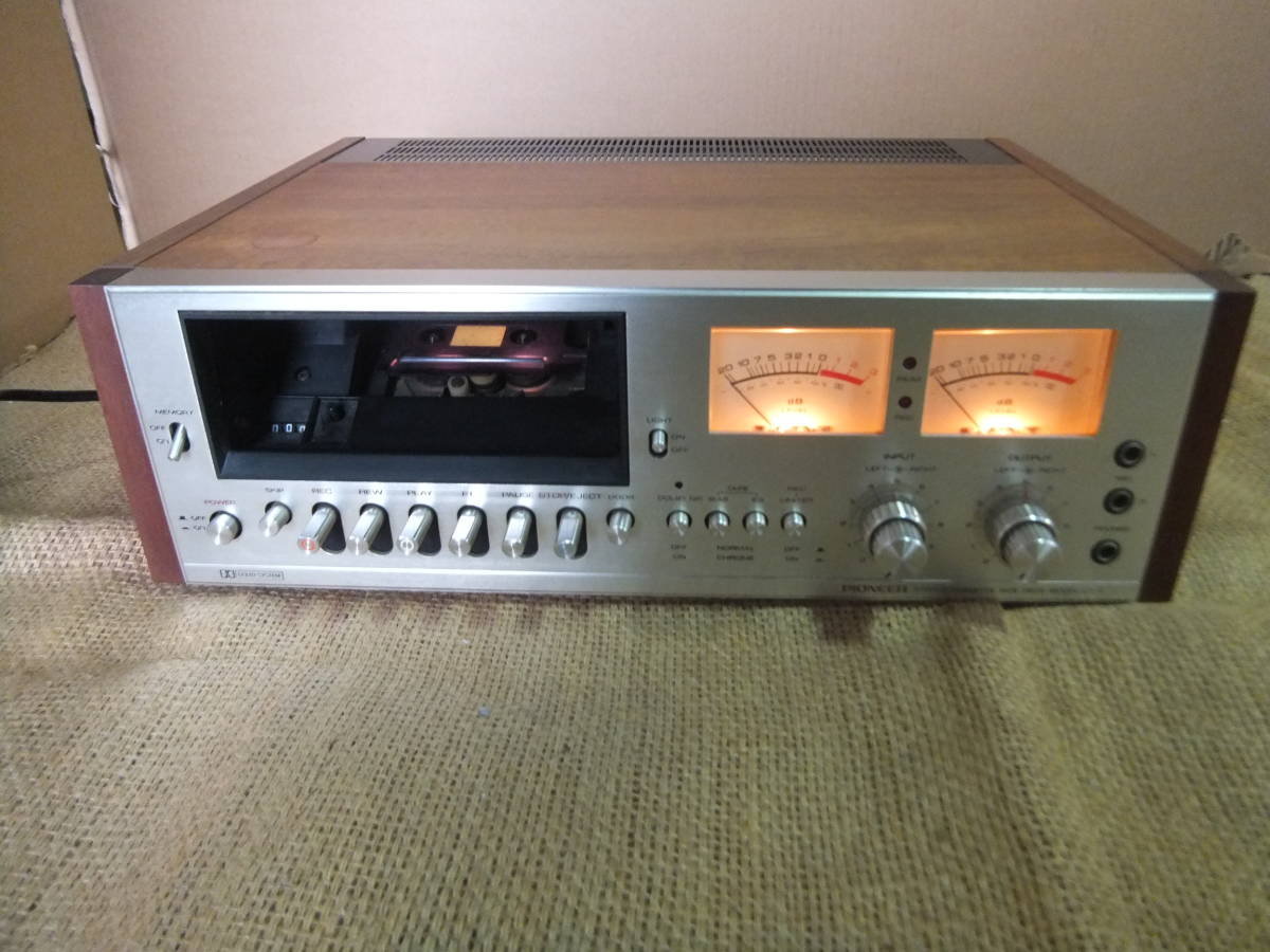 パイオニア ステレオカセットテープデッキ Pioneer CT-7 メーター付き
