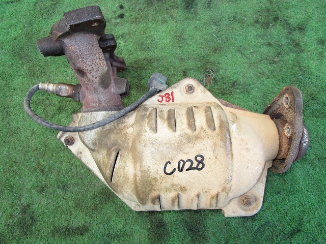 ◆ホンダ ライフ LA-JB1 E07Z 純正触媒 Catalyzer コンバーター パラジウム ロジウム 素材用 棚落ち無し【C028】F