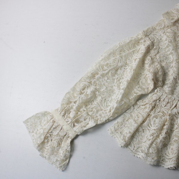 美品 Lois CRAYON ロイスクレヨン 総フラワーレース ティアードフリルプルオーバーブラウス M/アイボリー【2400013224130】 Lois CRAYON ロイスクレヨン ボトムス2400013183505 LoisCRAYON ロイスクレヨン公式サイト