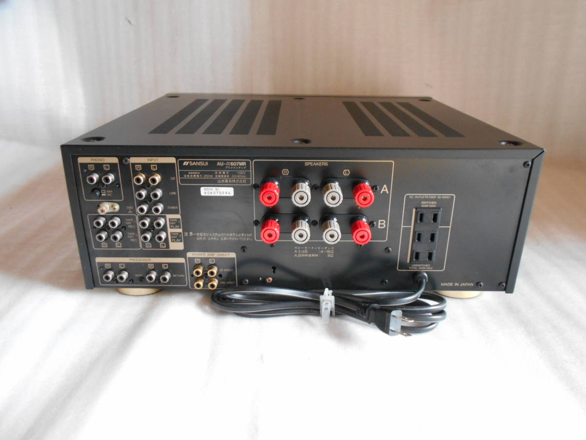 SANSUI プリメインアンプ メンテナンス済 AU-α607MR オーディオ