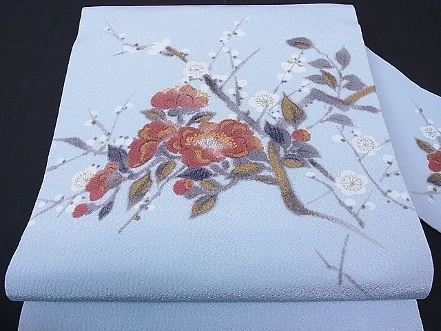 平和屋着物□京友禅作家 山科春宣 九寸名古屋帯 手描き 愛しり染め 枝