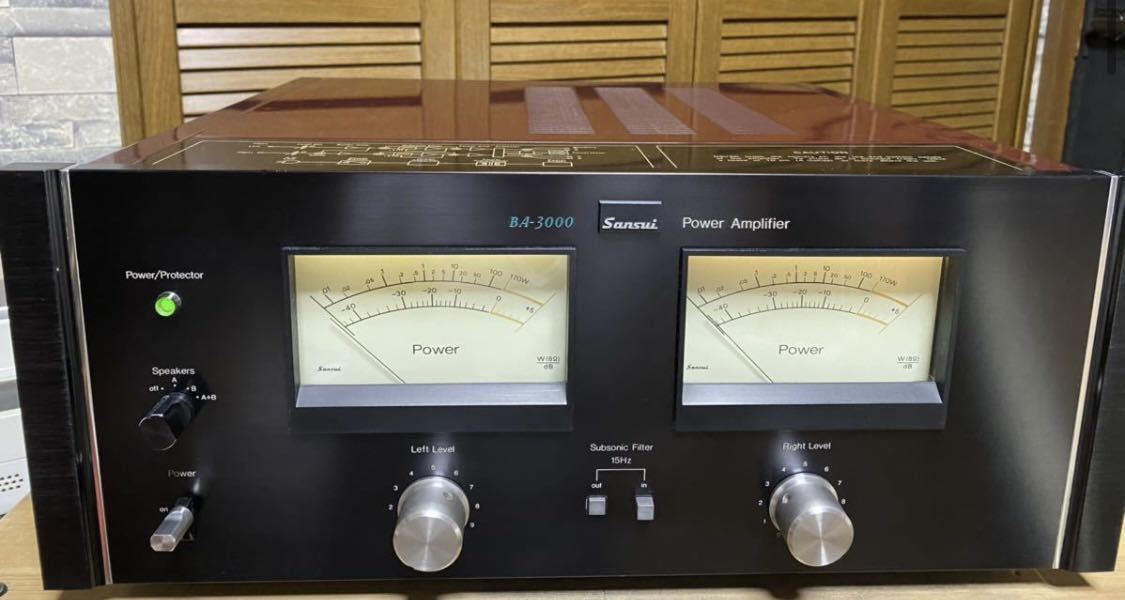 希少 SANSUI BA-3000 メインアンプ 動作確認済み サンスイ パワー