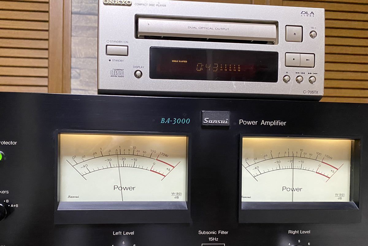 希少 SANSUI BA-3000 メインアンプ 動作確認済み サンスイ パワー