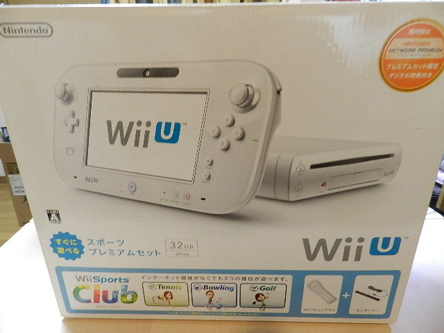 ☆ Nintendo/任天堂 Wii U 本体 32GB ホワイト系 スポーツプレミアム