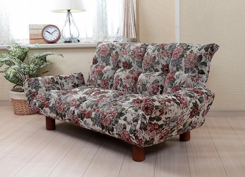 ソファ 2人掛け ソファソファーベッド 肘掛け付きリクライニング tb0383