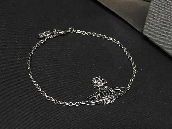 1円 ■美品■ Vivienne Westwood ヴィヴィアンウエストウッド オーブ ブレスレット アクセサリー レディース シルバー系 AH1942yC