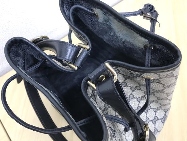 大人気] グッチ GUCCI オールドグッチ ショルダーバッグ 巾着 GG柄