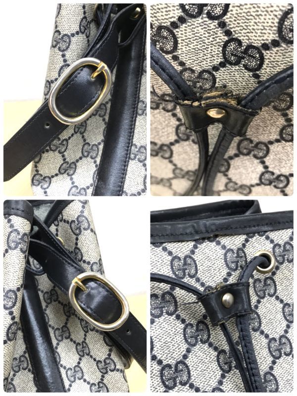 大人気] グッチ GUCCI オールドグッチ ショルダーバッグ 巾着 GG柄