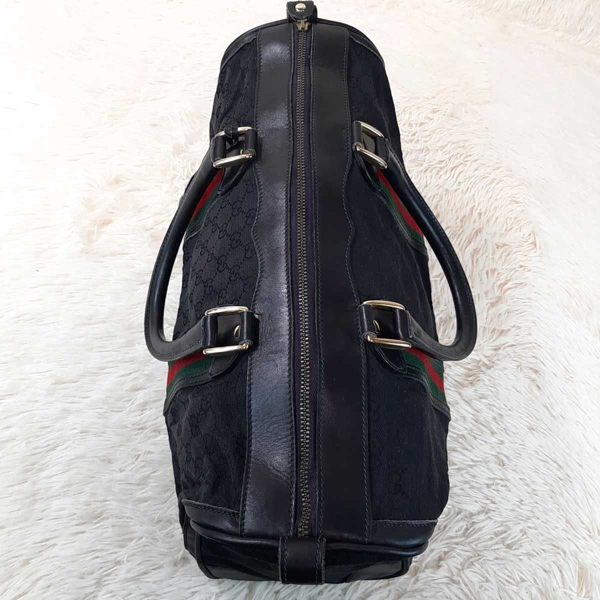 1円〜【極美品】GUCCI グッチ ハンドバッグ ボストンバッグ GG