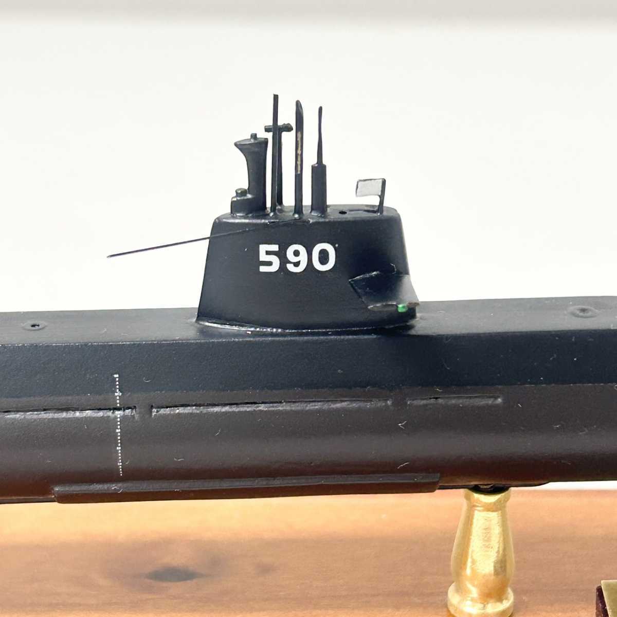 小西製作所 潜水艦 おやしお型 1&frasl;500 船 模型 完成品 置物 ケース