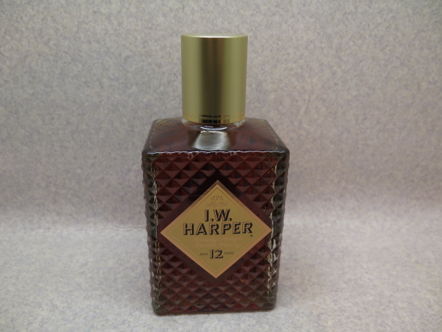 ★古酒　美品　I.W. HARPER １２年物　旧ラベル品 【古酒】I.W.HARPER AGED 12 YEARS WHISKY IWハーパー 12年 ウイスキー