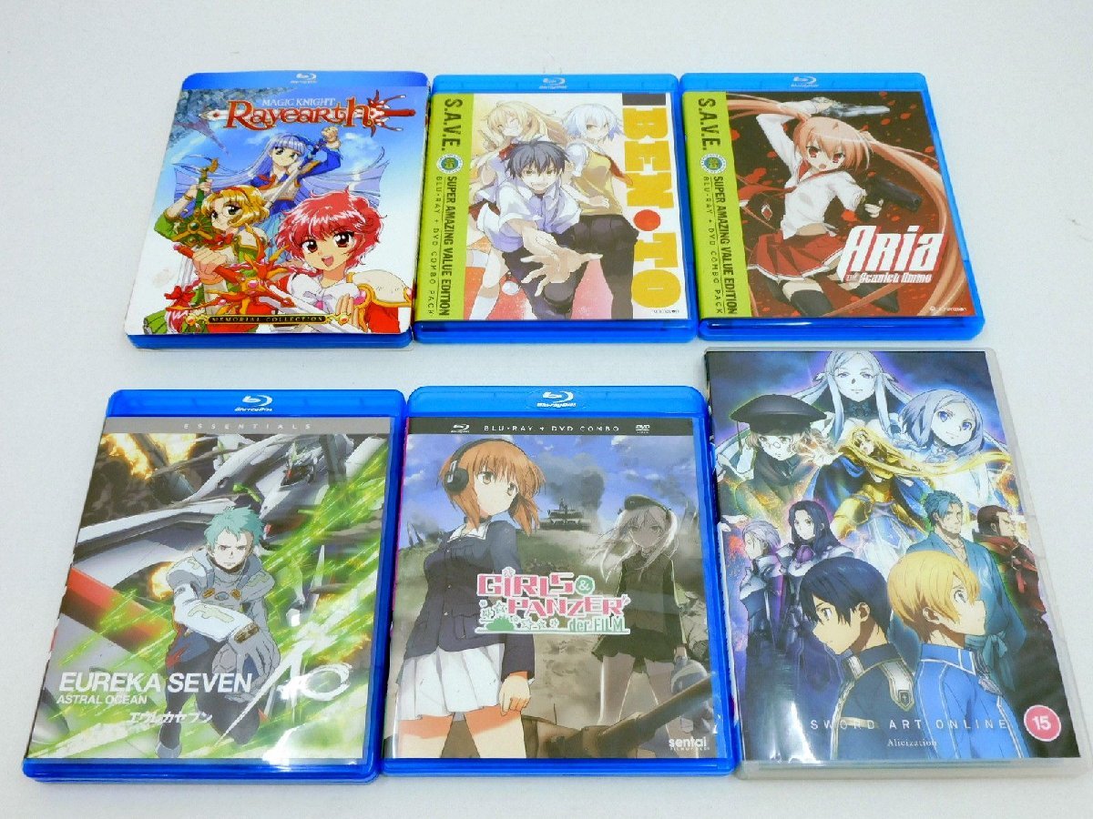 海外版 Blu-ray DVD アニメ まとめ売り 魔法騎士レイアース エウレカセブン ソードアートオンラインアリシゼーション 等 6本 [B008T534]