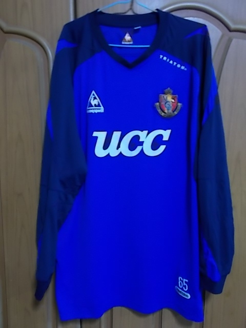 【正規品・古着】名古屋グランパス 長袖レーニングシャツ　選手支給品　青トレ＆UCC　日本　XAサイズ
