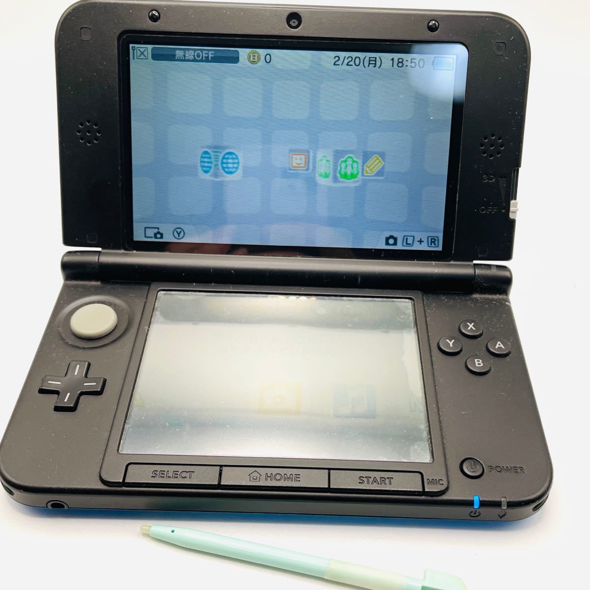 ニンテンドー3DS 動作確認済 ニンテンドー3DS LL ブルー ブラック 本体