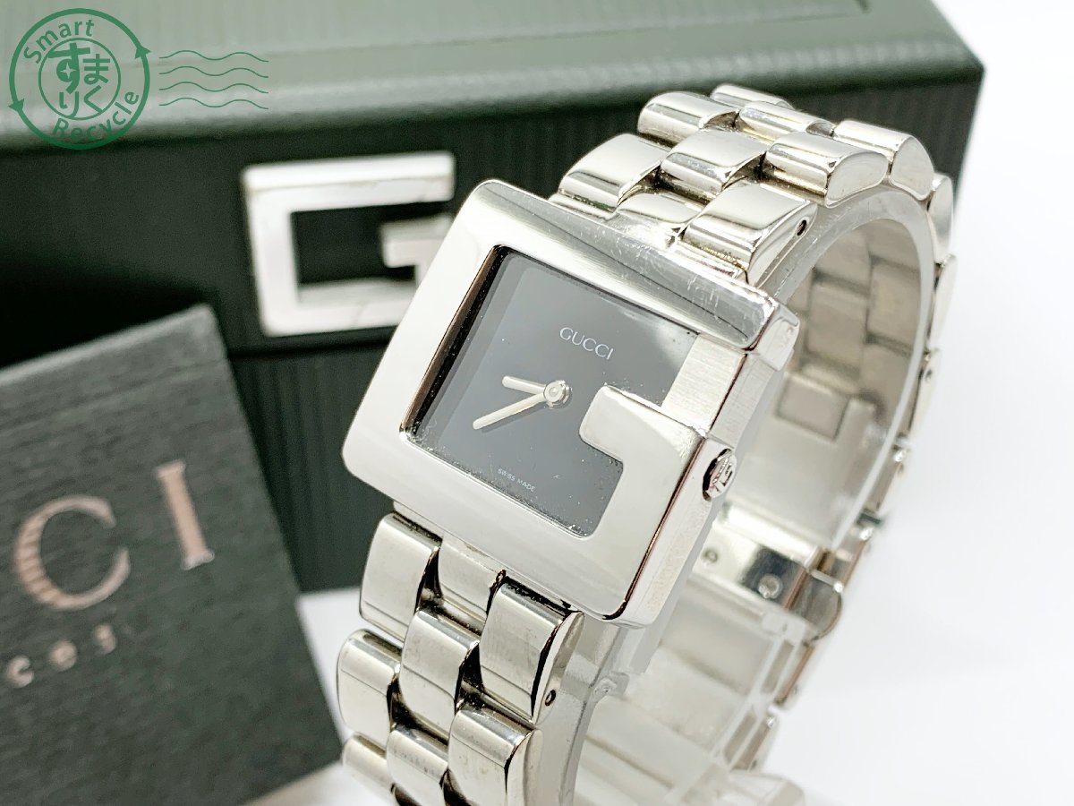 02310231 ☆ 1円～ GUCCI グッチ 3600J Gスクエア シルバー ブラック  