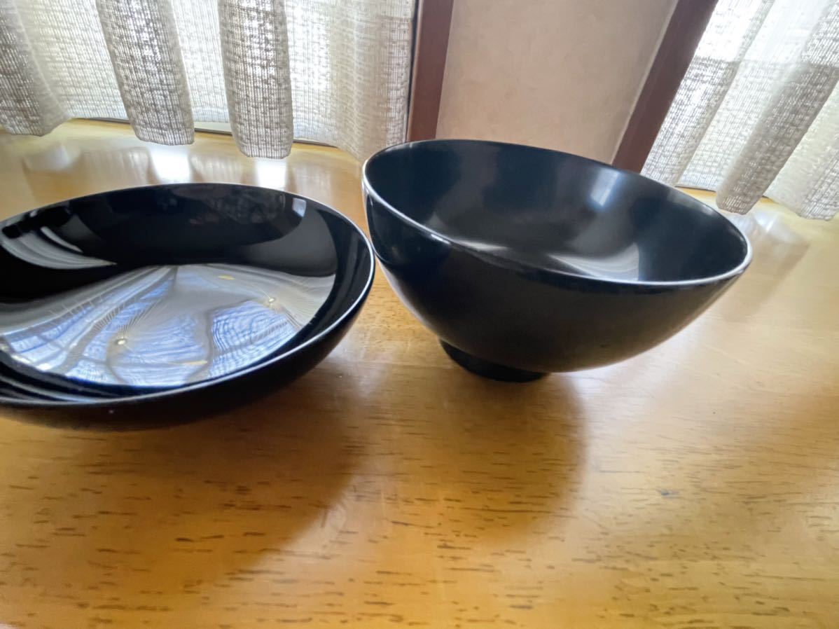 高級 輪島塗 吸物椀 5客セット ② 大向高洲堂 茶道師範所蔵品(椀  