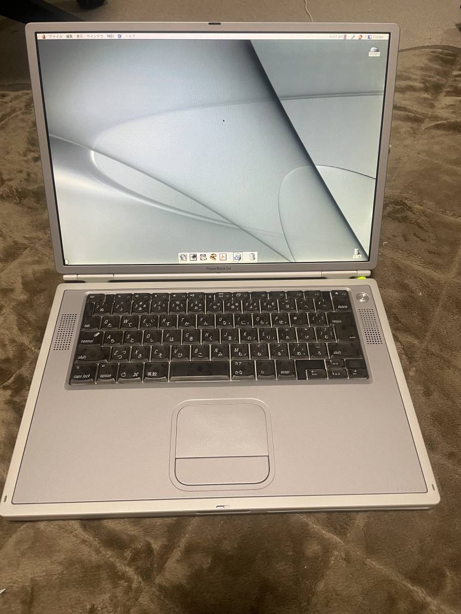 Apple PowerBook G4 Titanium 1GHz 15.2インチ M8859J/A OS9起動最終