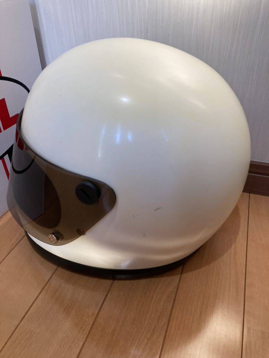 ヘルメット STAR BELL オートバイ II 55cm BELL STAR2 本物　ベルスター2　ベルスター　BELLSTAR Ⅱ BELLSTAR2 ベルスターⅡ z1 z2 CB750 SS750 GT380 送料込み　黄ばみ仕様　M