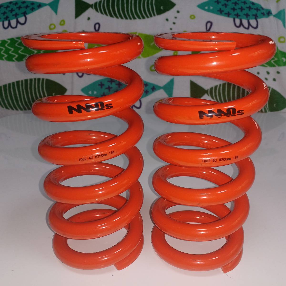 MAQS製 スプリング ID62 H200mm 16kg バネ MAQS 2本セット | 18K 100mm