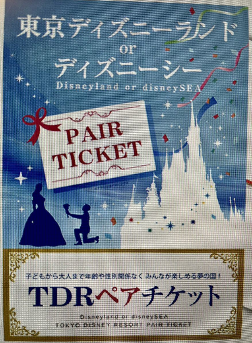 ☆送料無料☆ 東京ディズニーランド or ディズニーシー ペアパスポート