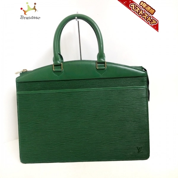 ルイヴィトン LOUIS VUITTON ハンドバッグ M48184 リヴィエラ エピ・レザー（LVロゴの刻印入り） ボルネオグリーン 不鮮明 バッグ エピ