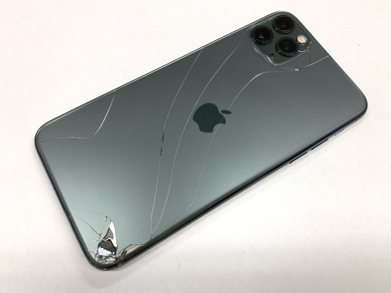 CQ768 SIMフリー iPhone11ProMax ミッドナイトグリーン 256GB ジャンク 