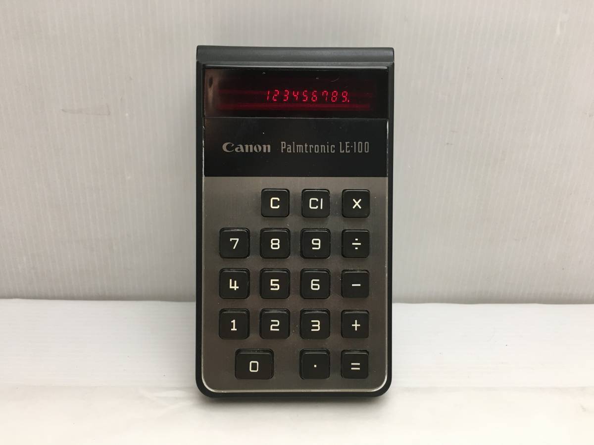 Canon Palmtronic のめっ F-3 電卓 ケース付き
