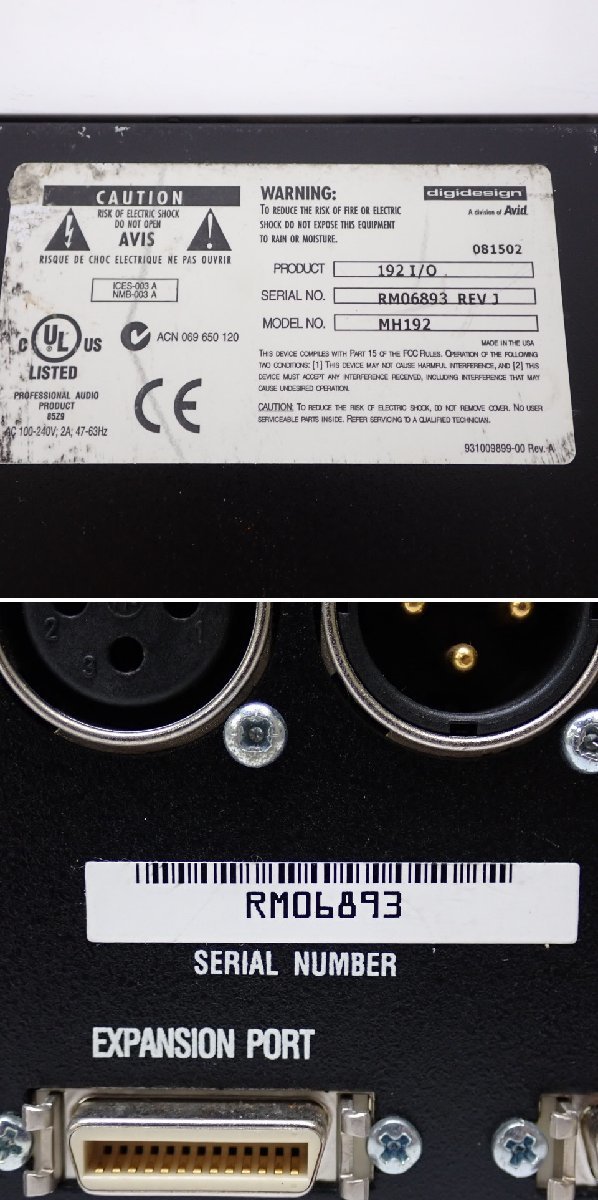 【現状品】DIGIDESIGN MH192 オーディオインターフェース digidesign/デジデザイン オーディオインターフェース MH192