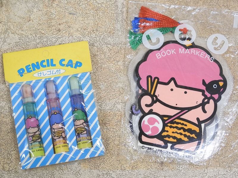 Sanrio/サンリオ ゴロピカドン しおり/ペンシル 鉛筆キャップ 消しゴム