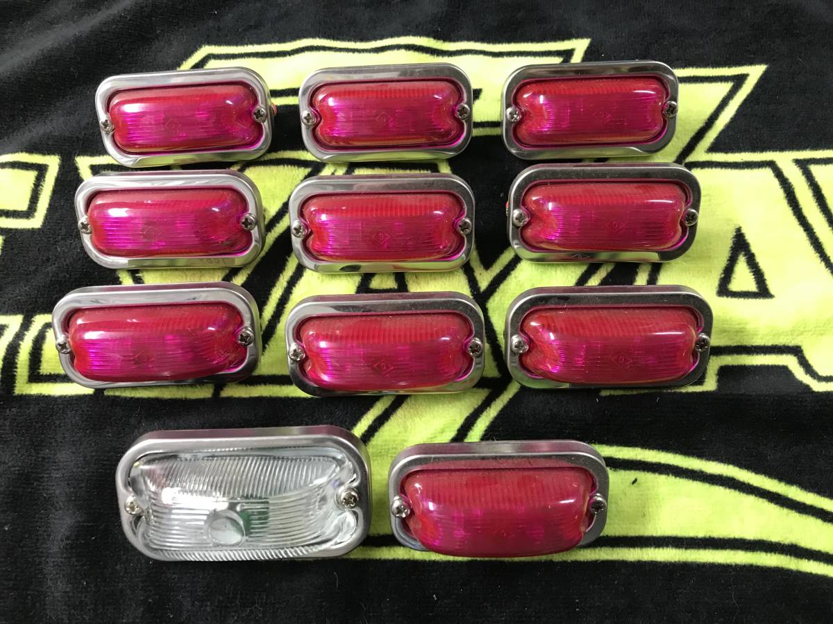 レア色極小ミニ角マーカー10個売りトラック野郎デコトラ レトロ