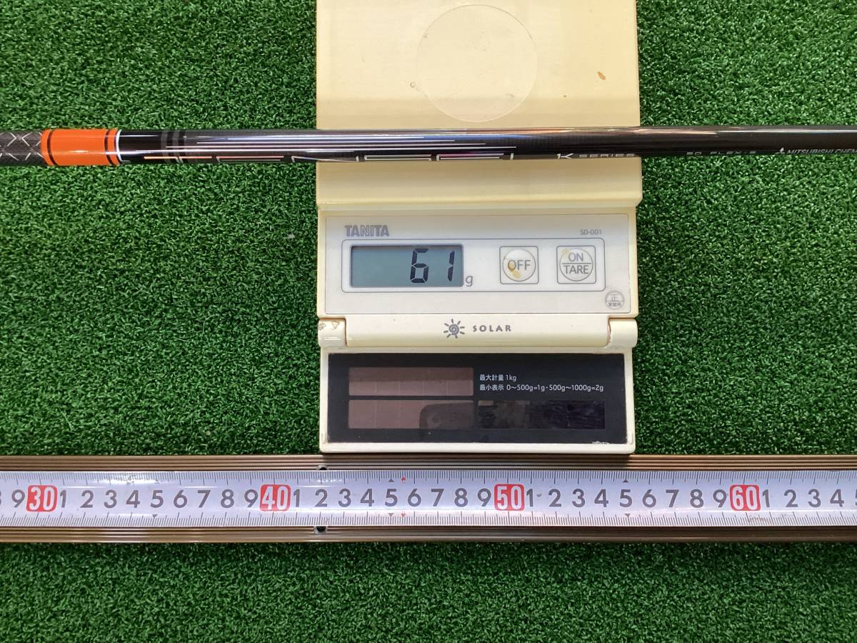 長さたっぷり三菱チャンネル★テンセイオレンジ１Ｋ★５０－ｓフレックス☆キャロウエイスリーブ付き★試打刻印あり_5